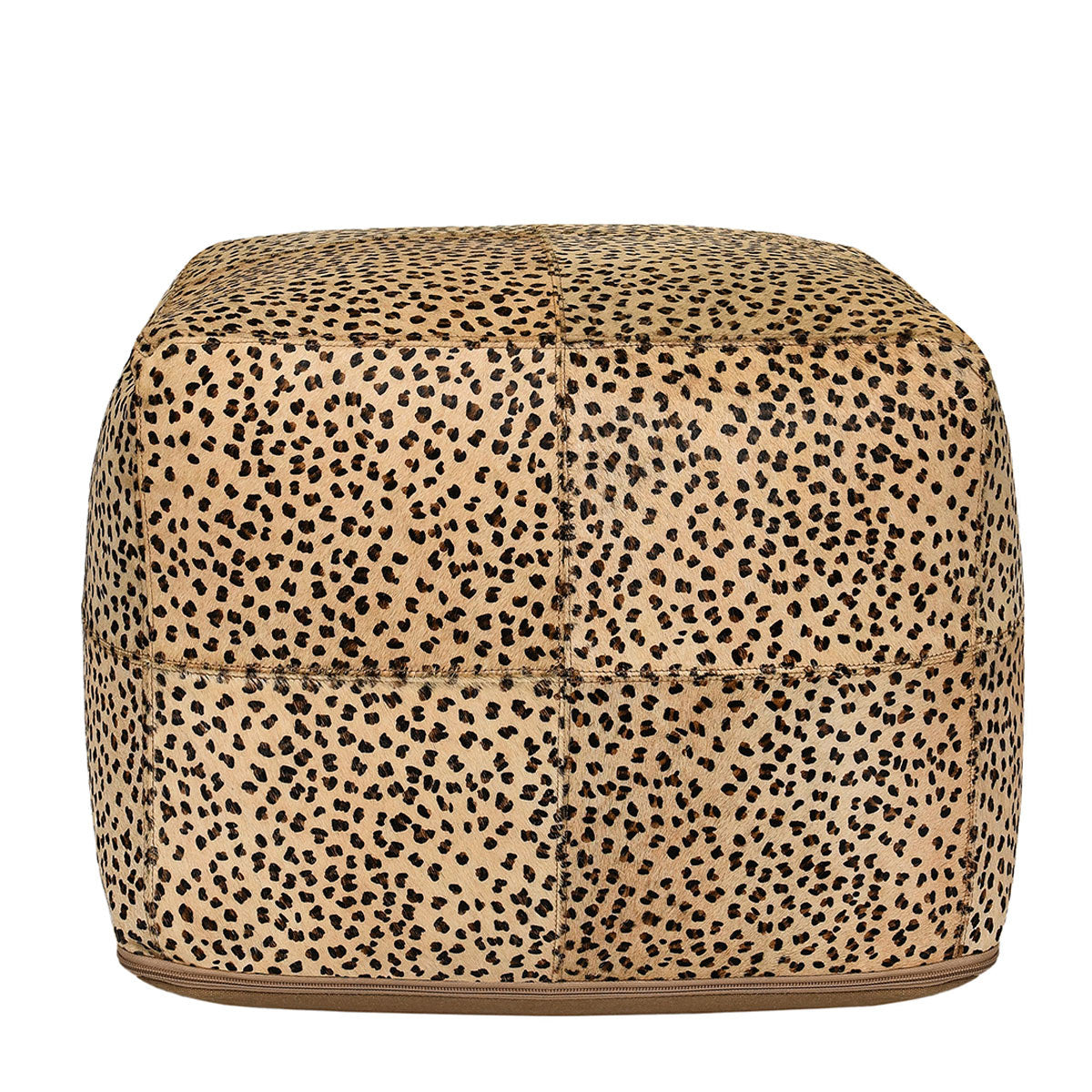Hide Multicolor Pouf - Ornate Home