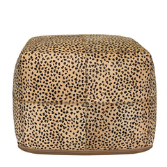 Hide Multicolor Pouf - Ornate Home