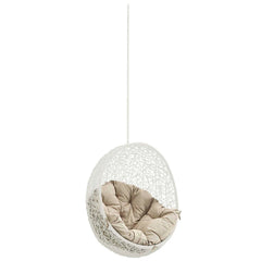 Hide White/Beige Outdoor Patio Swing Chair Without Stand - Ornate Home