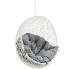 Hide White/Gray Outdoor Patio Swing Chair Without Stand - Ornate Home
