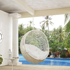 Hide White Outdoor Patio Swing Chair Without Stand - Ornate Home