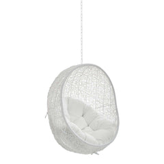 Hide White Sunbrella Fabric Swing Outdoor Patio Lounge Chair Without Stand - Ornate Home