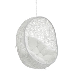 Hide White Sunbrella Fabric Swing Outdoor Patio Lounge Chair Without Stand - Ornate Home