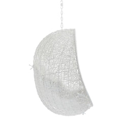 Hide White Sunbrella Fabric Swing Outdoor Patio Lounge Chair Without Stand - Ornate Home