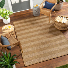 Hiero Flatweave Faux Jute Outdoor Rug - Ornate Home