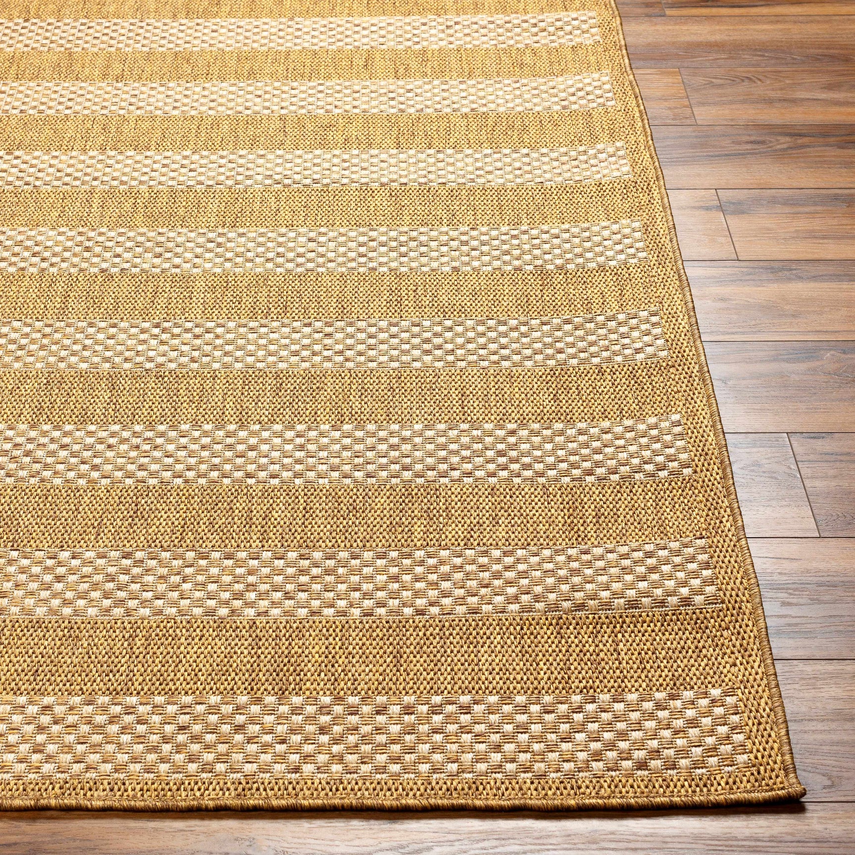 Hiero Flatweave Faux Jute Outdoor Rug - Ornate Home