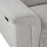 Hieronimus Light Gray Power Sectional - Ornate Home