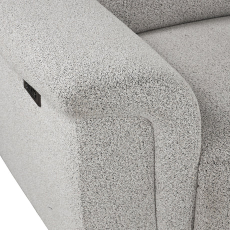 Hieronimus Light Gray Power Sectional - Ornate Home