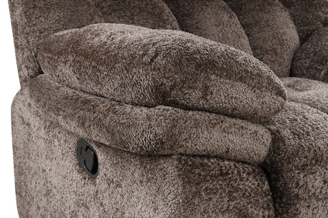 Hieronymus Dark Brown Glider Recliner Chair - Ornate Home