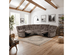 Hieronymus Dark Brown Power Sectional - Ornate Home