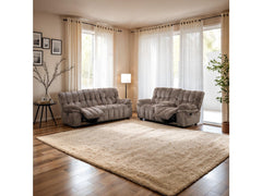 Hieronymus Dark Brown Power Sofa & Loveseat - Ornate Home