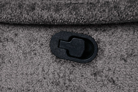 Hieronymus Dark Gray Manual Loveseat w/ Console - Ornate Home