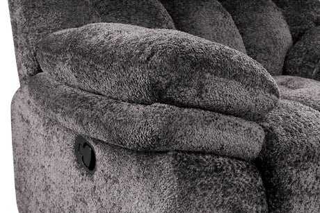 Hieronymus Dark Gray Manual Sofa - Ornate Home