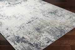 Higden Abstract Denim Blue Rug - Ornate Home