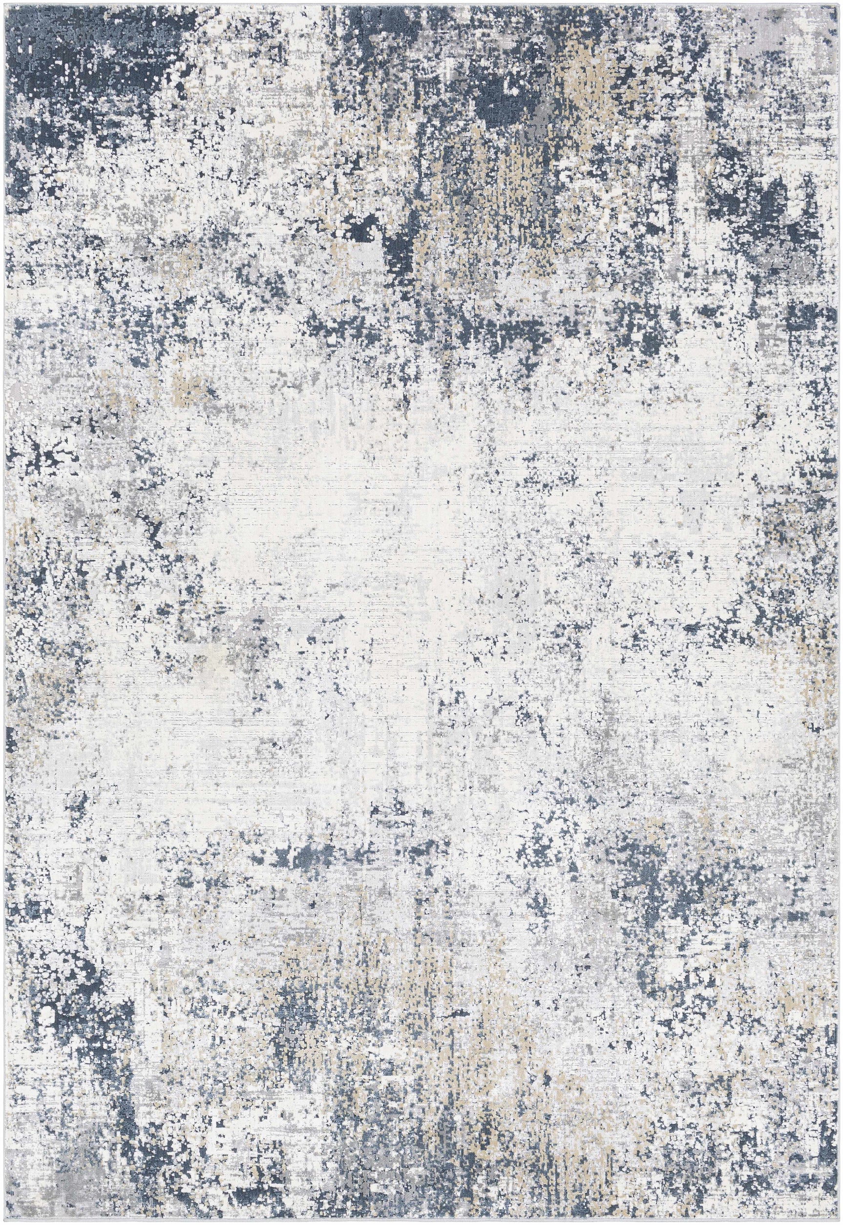 Higden Abstract Denim Blue Rug - Ornate Home