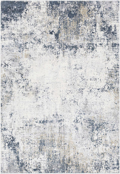 Higden Abstract Denim Blue Rug - Ornate Home