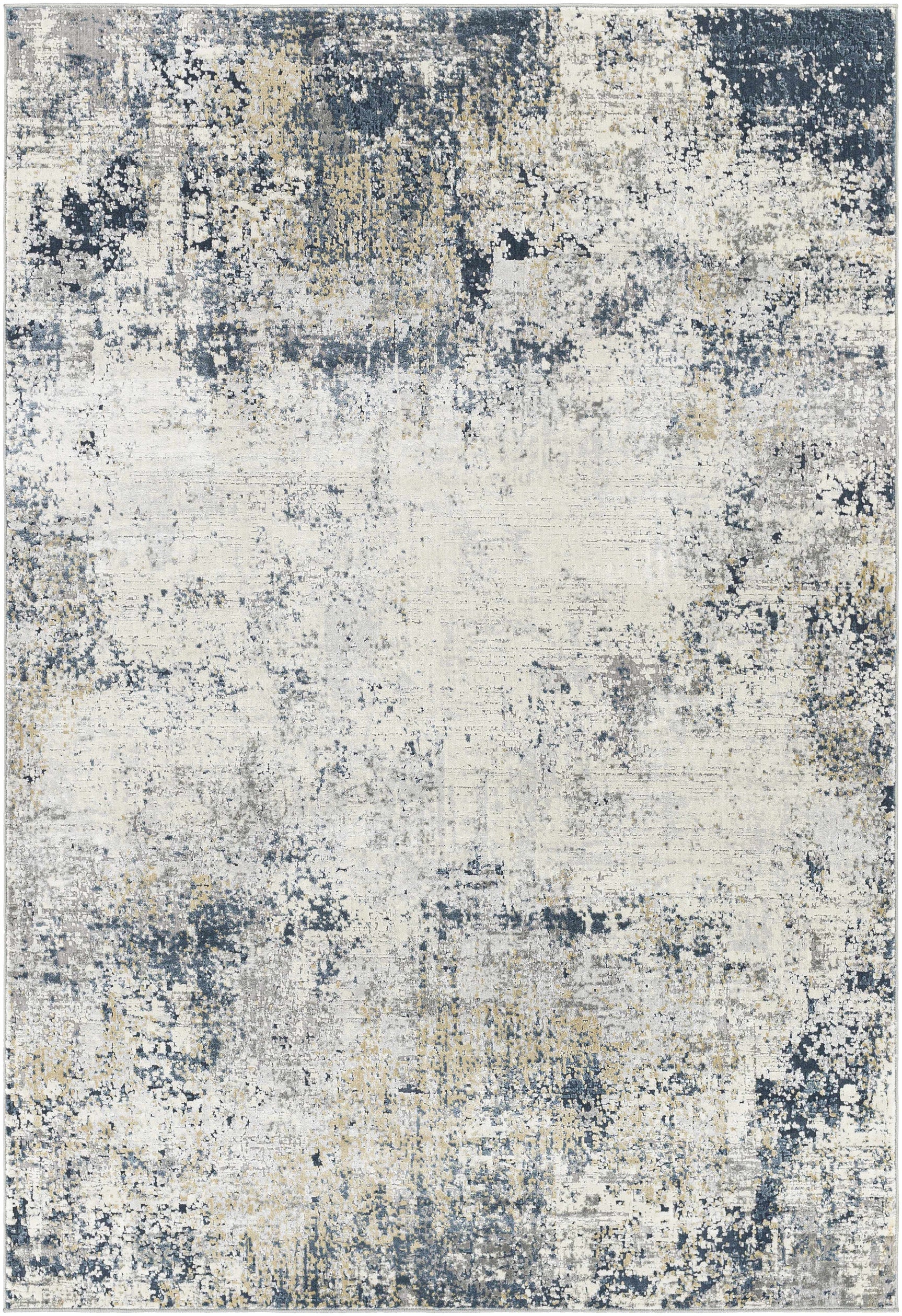 Higden Abstract Denim Blue Rug - Ornate Home