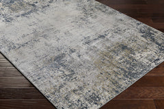Higden Abstract Denim Blue Rug - Ornate Home