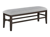 Higgins Dark Oak/Gray Bench - Ornate Home