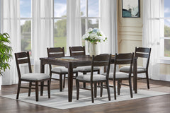 Higgins Dark Oak/Gray Dining Set - Ornate Home
