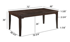 Higgins Dark Oak/Gray Dining Set - Ornate Home