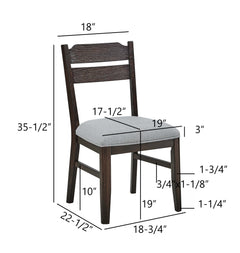 Higgins Dark Oak/Gray Dining Set - Ornate Home