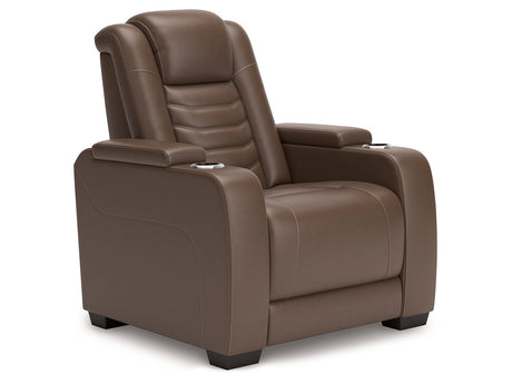 High Impact Tobacco Power Recliner - Ornate Home