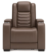 High Impact Tobacco Power Recliner - Ornate Home