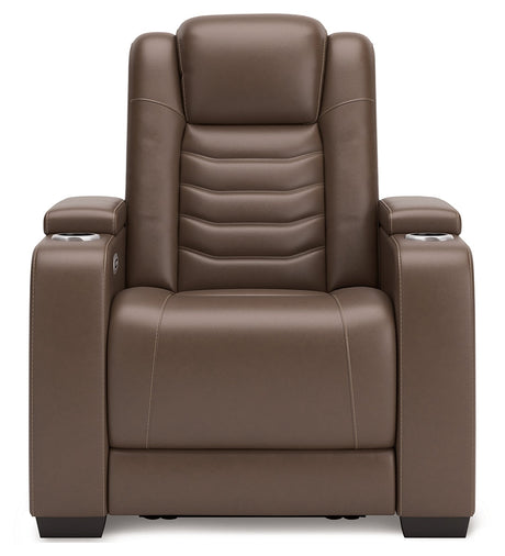 High Impact Tobacco Power Recliner - Ornate Home