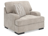 High Profile Taupe Chair and a Half - Ornate Home