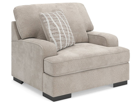 High Profile Taupe Chair and a Half - Ornate Home