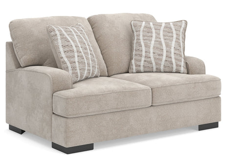 High Profile Taupe Loveseat - Ornate Home