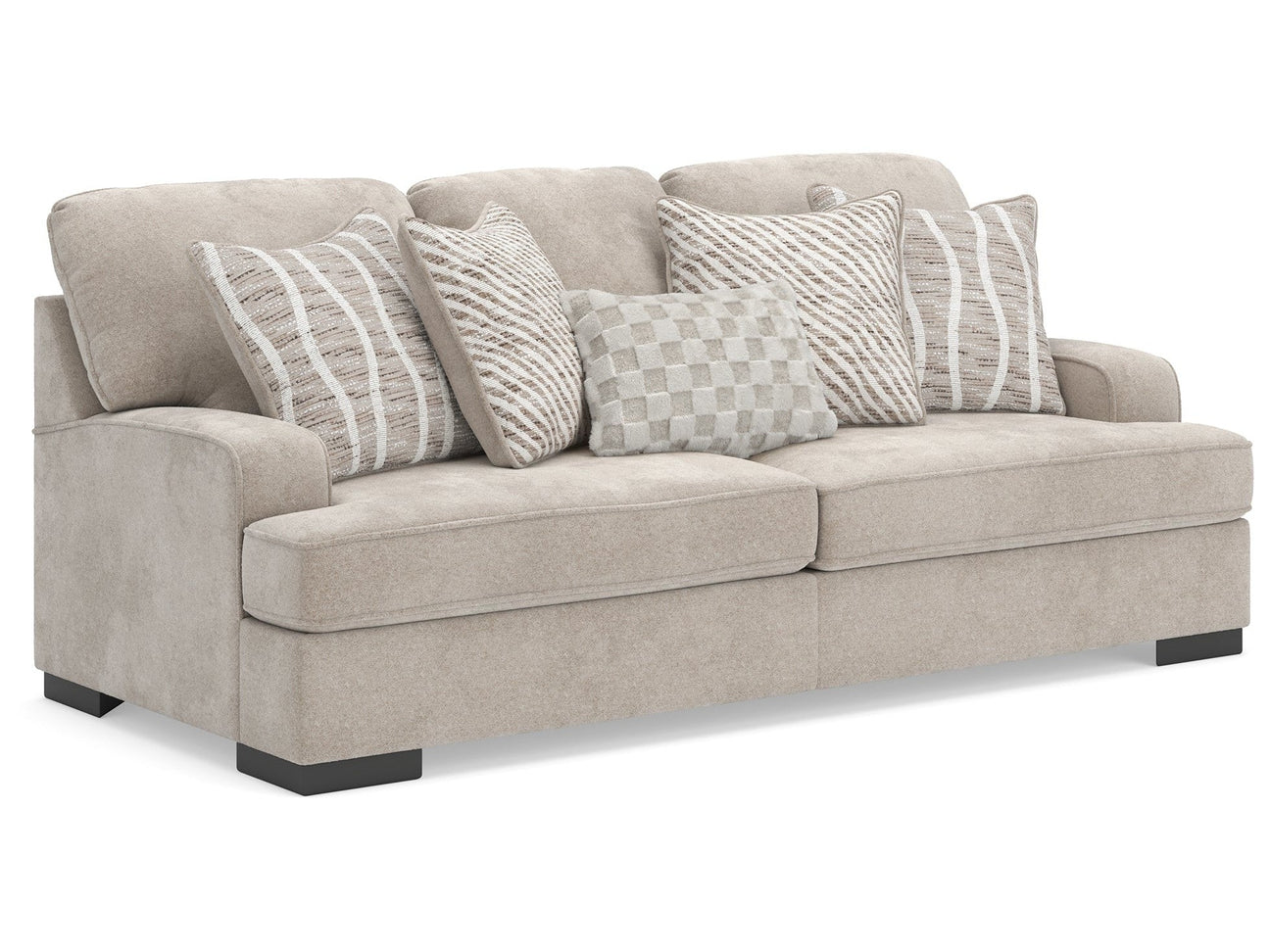 High Profile Taupe Sofa (Online Special Price) - Ornate Home