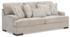 High Profile Taupe Sofa, Oversized Chair and Ottoman - Ornate Home