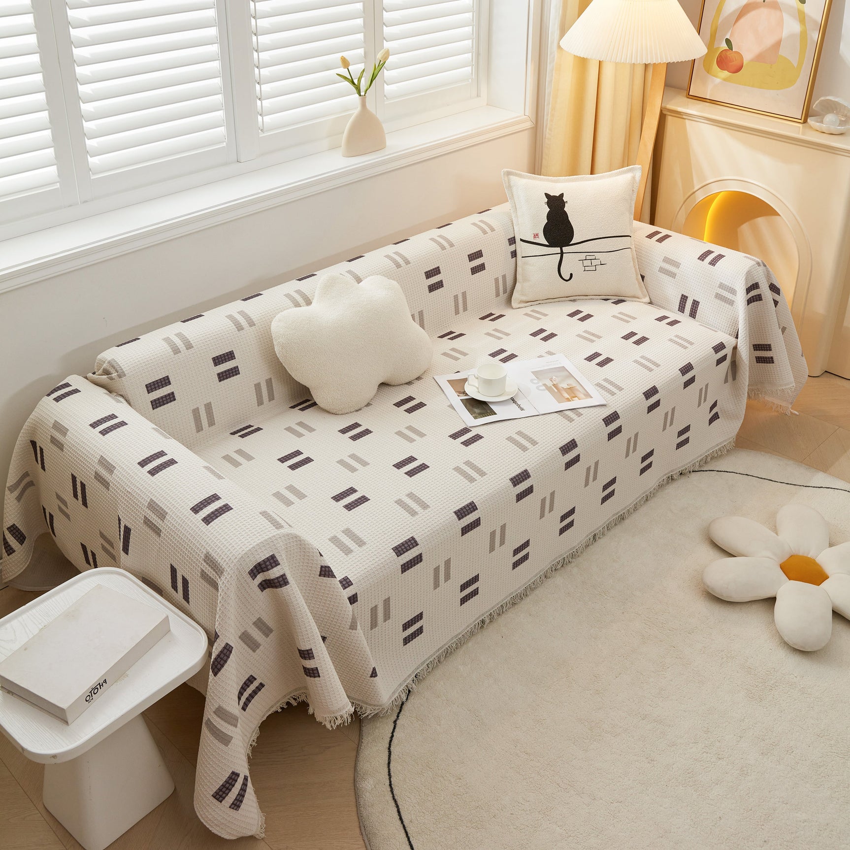 High-Quality Fabric Non-Slip Sofa Cover Throw, Throw Blankets for Couch, Furniture Covers for Pets - Ornate Home