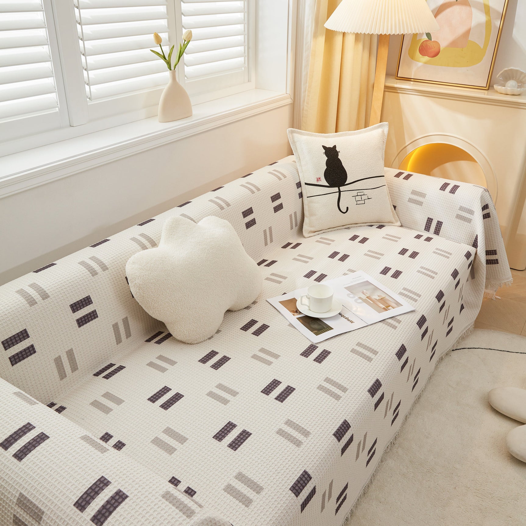 High-Quality Fabric Non-Slip Sofa Cover Throw, Throw Blankets for Couch, Furniture Covers for Pets - Ornate Home