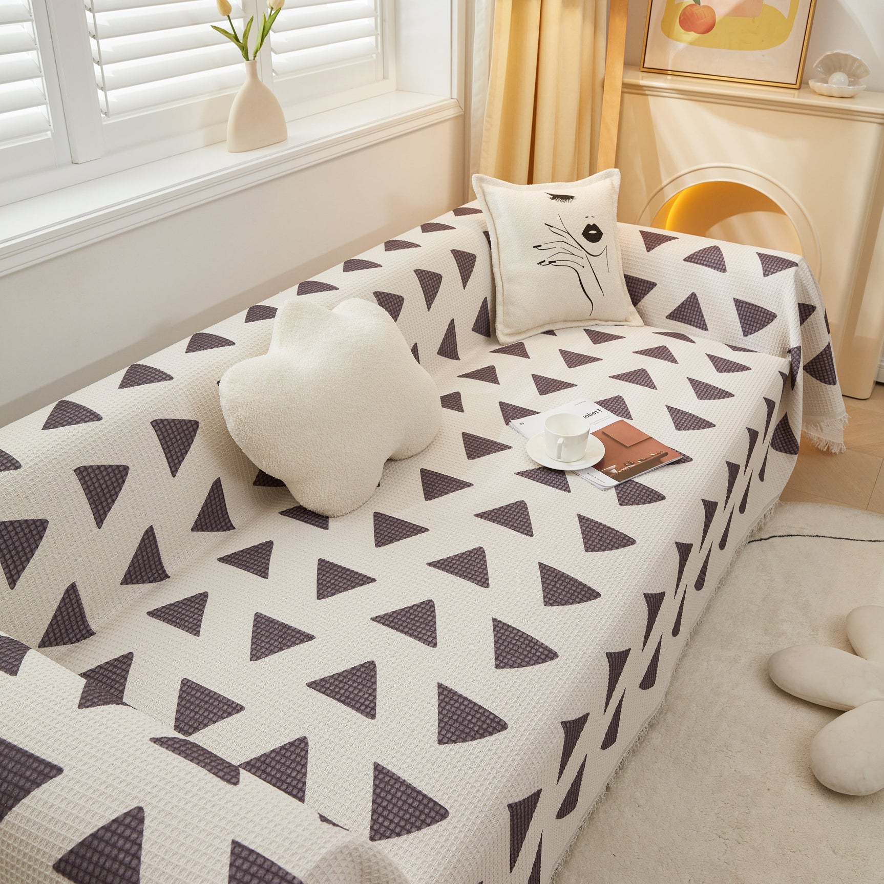High-Quality Fabric Non-Slip Sofa Cover Throw, Throw Blankets for Couch, Furniture Covers for Pets - Ornate Home