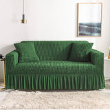 High-Quality Seersucker Stretch Sofa Slipcover with Elastic Bottom and Skirt Washable Furniture Protector for Kids and Pets 1/2/3/4 Seater Options - Ornate Home