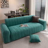 High Stretch Chevron Sofa Cover, Soft Washable Textured Jacquard Slipcover for Couch - Ornate Home