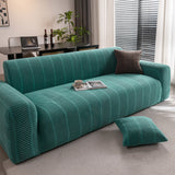 High Stretch Chevron Sofa Cover, Soft Washable Textured Jacquard Slipcover for Couch - Ornate Home