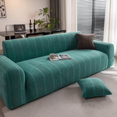 High Stretch Chevron Sofa Cover, Soft Washable Textured Jacquard Slipcover for Couch - Ornate Home