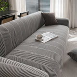 High Stretch Chevron Sofa Cover, Soft Washable Textured Jacquard Slipcover for Couch - Ornate Home