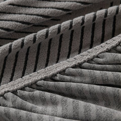 High Stretch Chevron Sofa Cover, Soft Washable Textured Jacquard Slipcover for Couch - Ornate Home