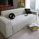 High Stretch Couch Slipcover with Abstract Stripe, Washable Non-Slip Cover for Dogs - Ornate Home