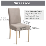 High Stretch Dining Chair Cover, 1/2/4/6pcs Jacquard Spandex Slipcover - Ornate Home