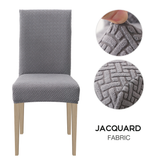 High Stretch Dining Chair Cover, 1/2/4/6pcs Jacquard Spandex Slipcover - Ornate Home