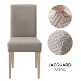 High Stretch Dining Chair Cover, 1/2/4/6pcs Jacquard Spandex Slipcover - Ornate Home