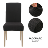 High Stretch Dining Chair Cover, 1/2/4/6pcs Jacquard Spandex Slipcover - Ornate Home