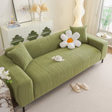 High Stretch Herringbone Textured Slipcover for Standard & L-Shaped Sectional Couches - Ornate Home