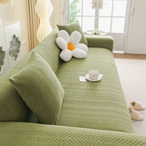 High Stretch Herringbone Textured Slipcover for Standard & L-Shaped Sectional Couches - Ornate Home
